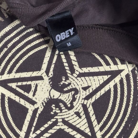 Vintage Obey Shirt Mens M Hi‎ Fidelity DJ Graphic Tee Y2K Rare - Picture 4 of 6